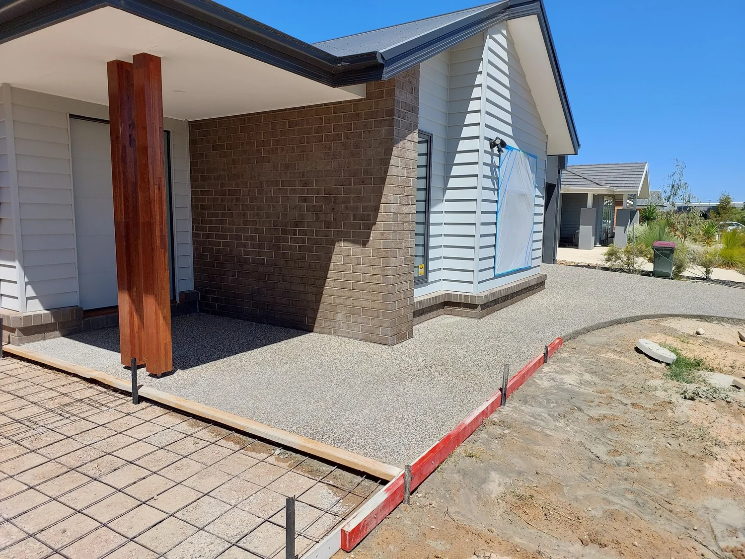 Exposed aggregate entry & path