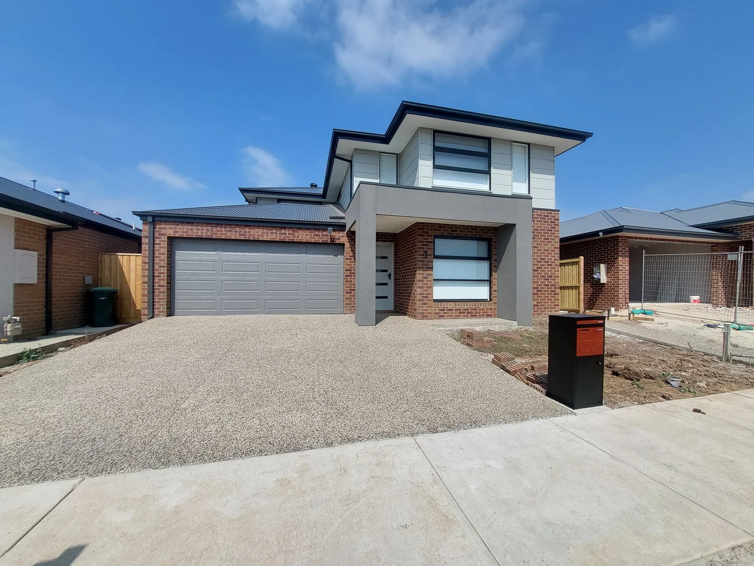 Exposed aggregate driveway